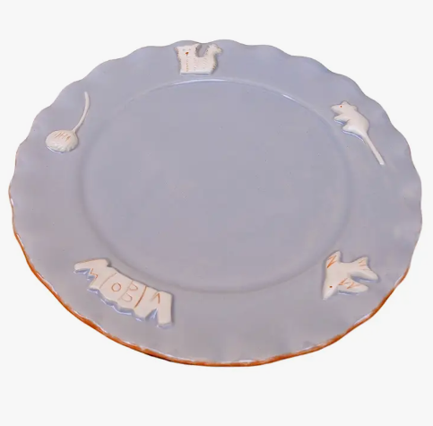 Carmel Ceramica CAT Whisker Plate - "Sky Blue" or "French Grey"