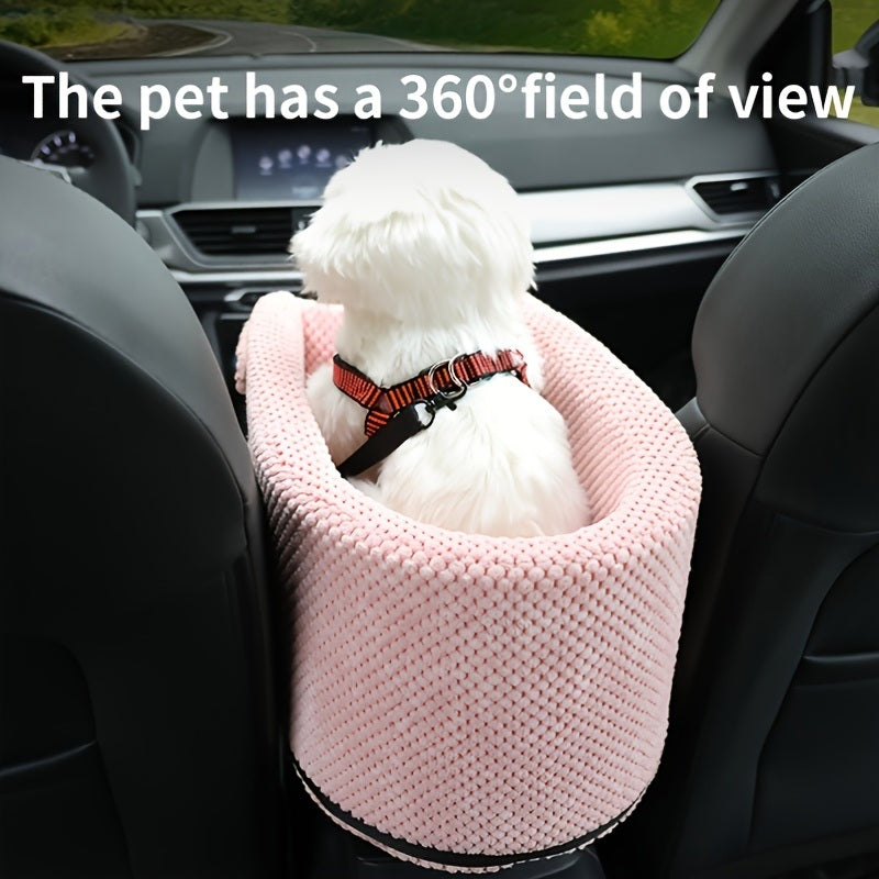 Pet Car Seat For Small Dog & Cat; Cat Safety Seat Anti-dirty Cushion Dog Cage; universal For All Models