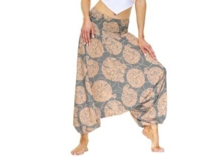 Flowy Boho Harem Pants - One Size Fits Most