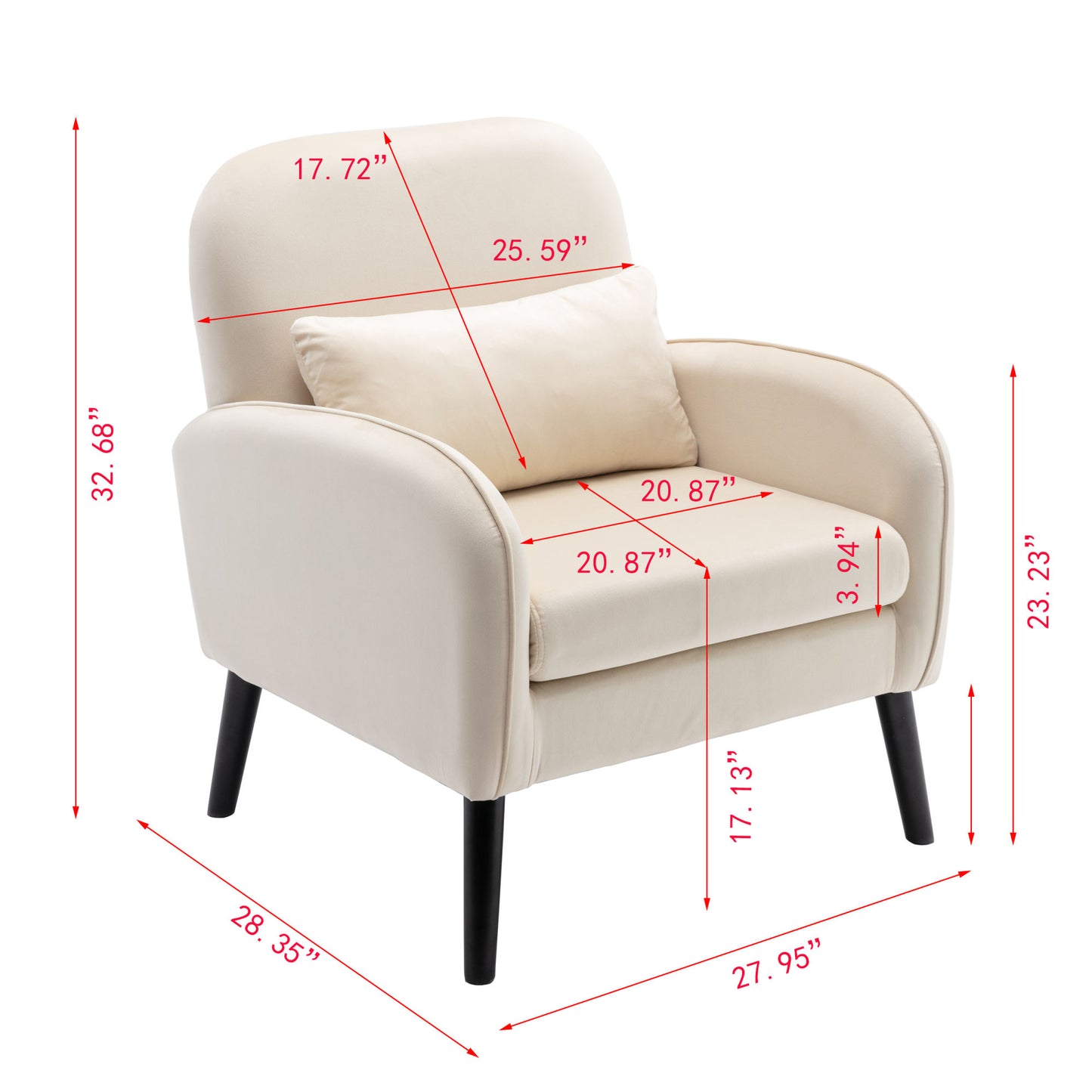 Accent Chair with Cusion