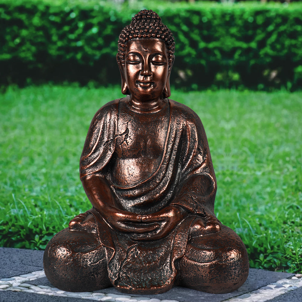 16" Zen Buddha Indoor Outdoor Statue