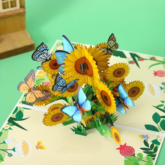 Sunflowers Pop Up Card