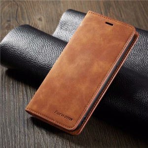 Leather Flip Wallet Card Holder Magnetic Case For iPhones X to iPhone 14 Series