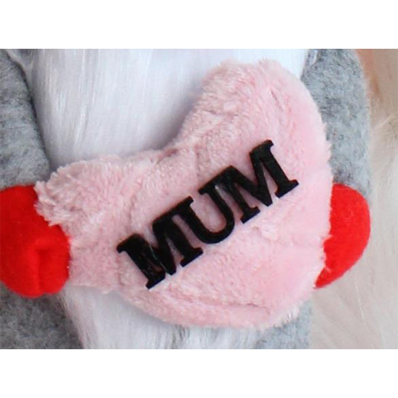I Love Mom Gnomes Faceless Plush Doll;   Mother's Day Gift Doll
