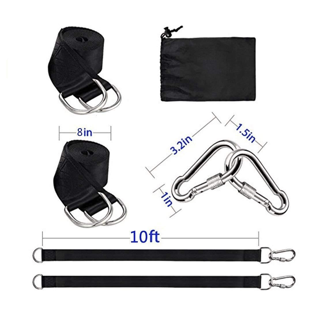 Camping Hammock Strap with Safety Lock Suspension Swing Rope