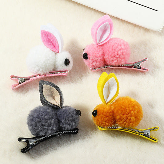 4pcs Girls Cute Easter Rabbit Hair Clip