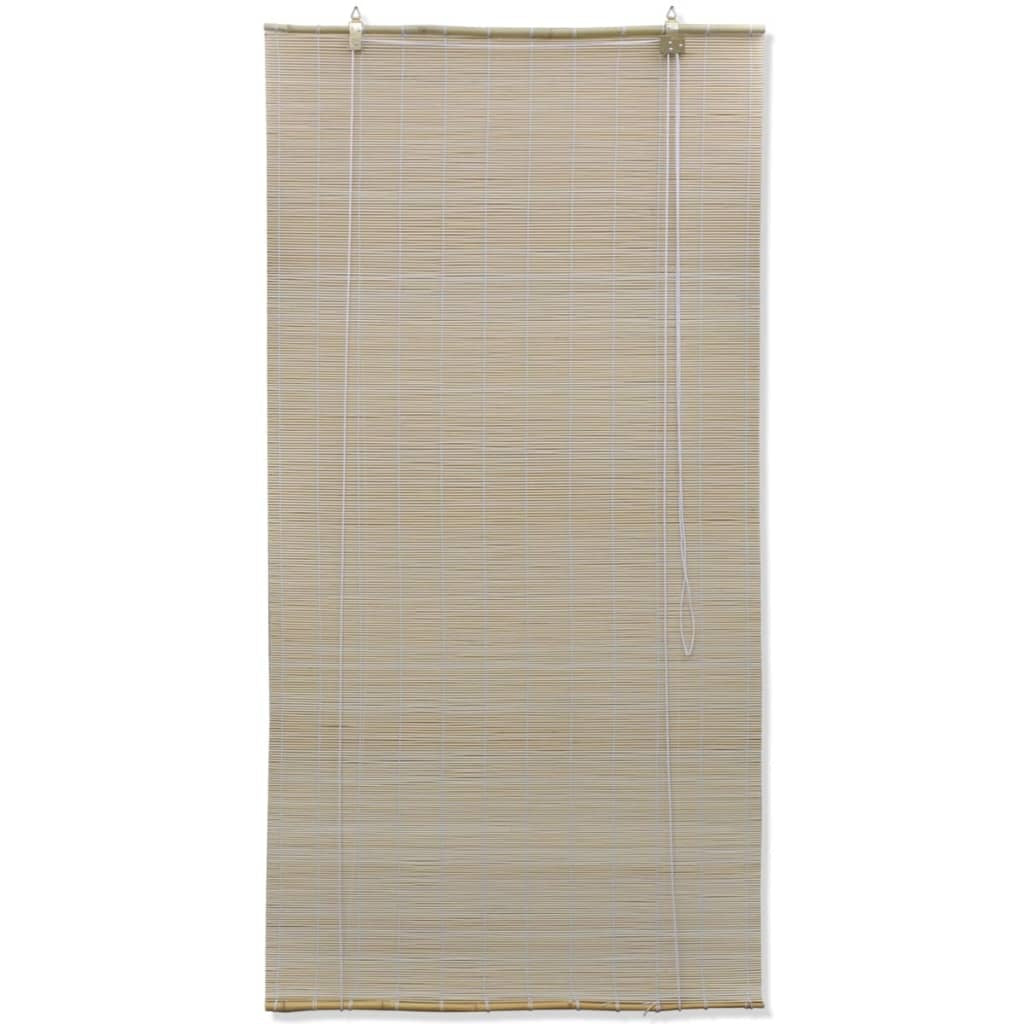 vidaXL Natural Bamboo Roller Blinds 47.2" x 63"