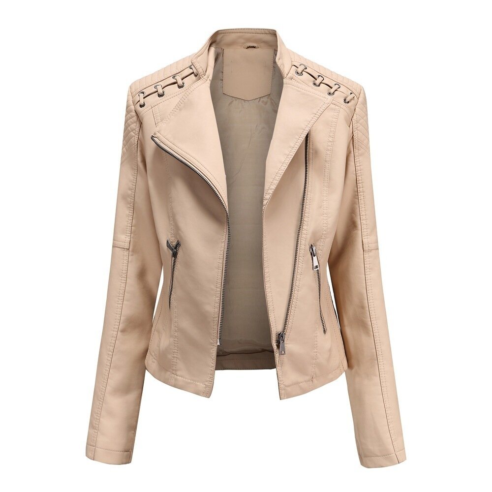 Slim Leather-Look Jacket - 5 colors