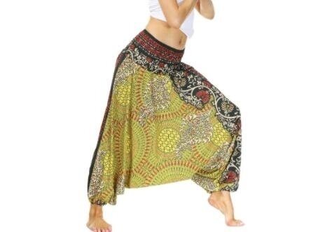 Flowy Boho Harem Pants - One Size Fits Most