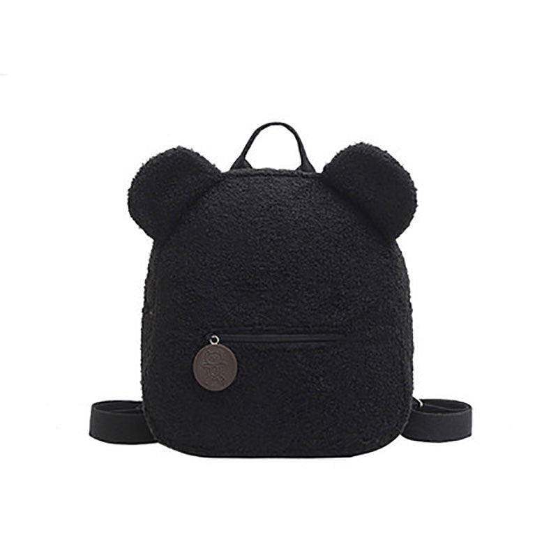 Personalised Bear Backpacks Custom Name Portable Children Travel Shopping Rucksacks Women's Cute Bear Shaped Shoulder Backpack