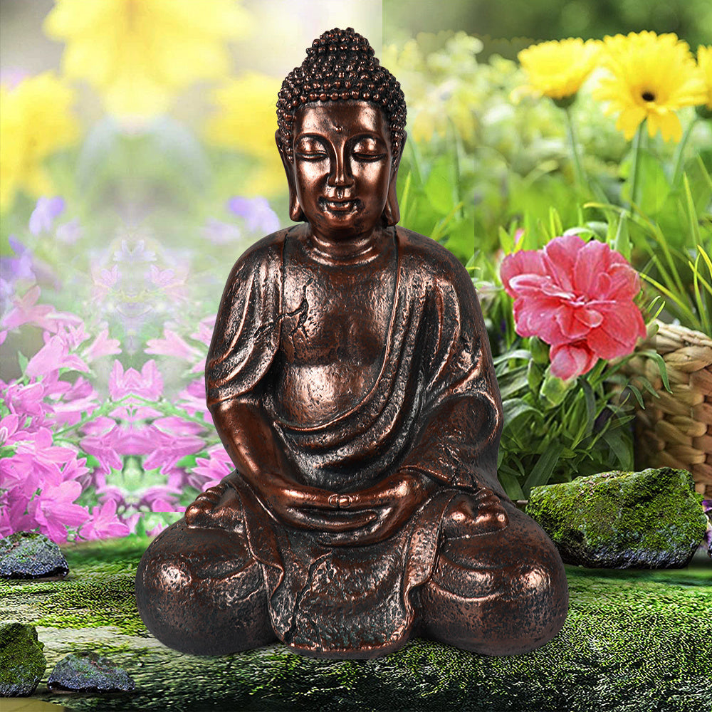 16" Zen Buddha Indoor Outdoor Statue