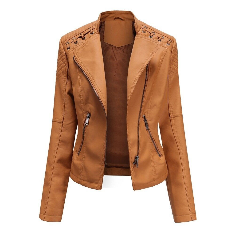 Slim Leather-Look Jacket - 5 colors