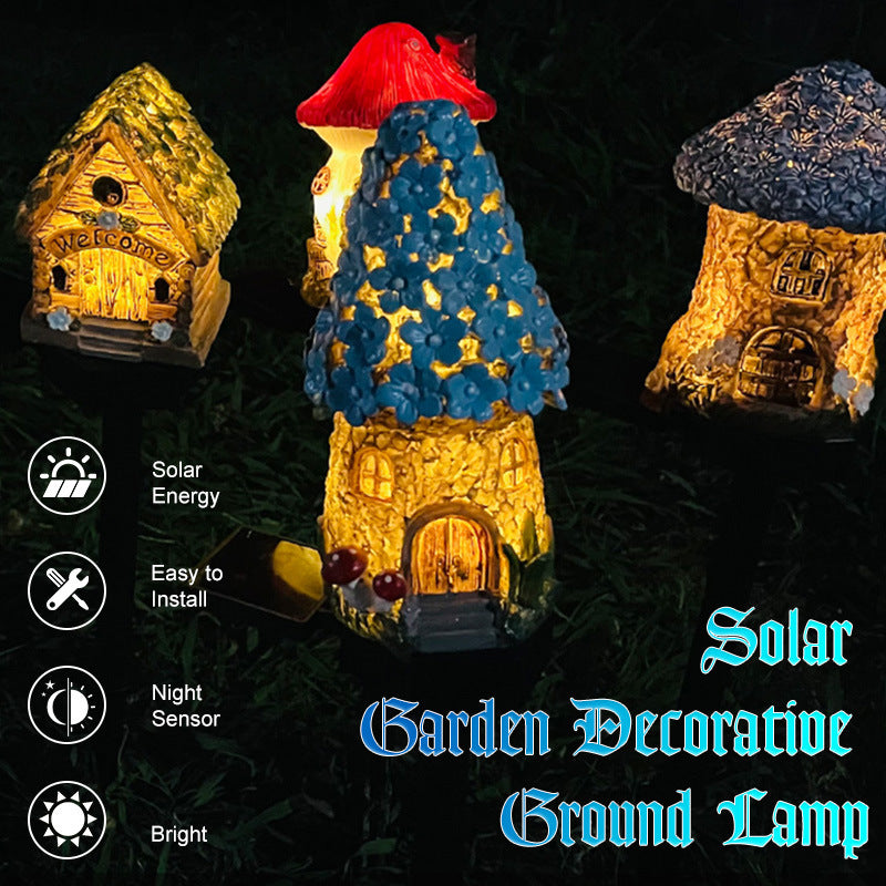 Solar Garden Spikes - Easter Houses & Bunnies