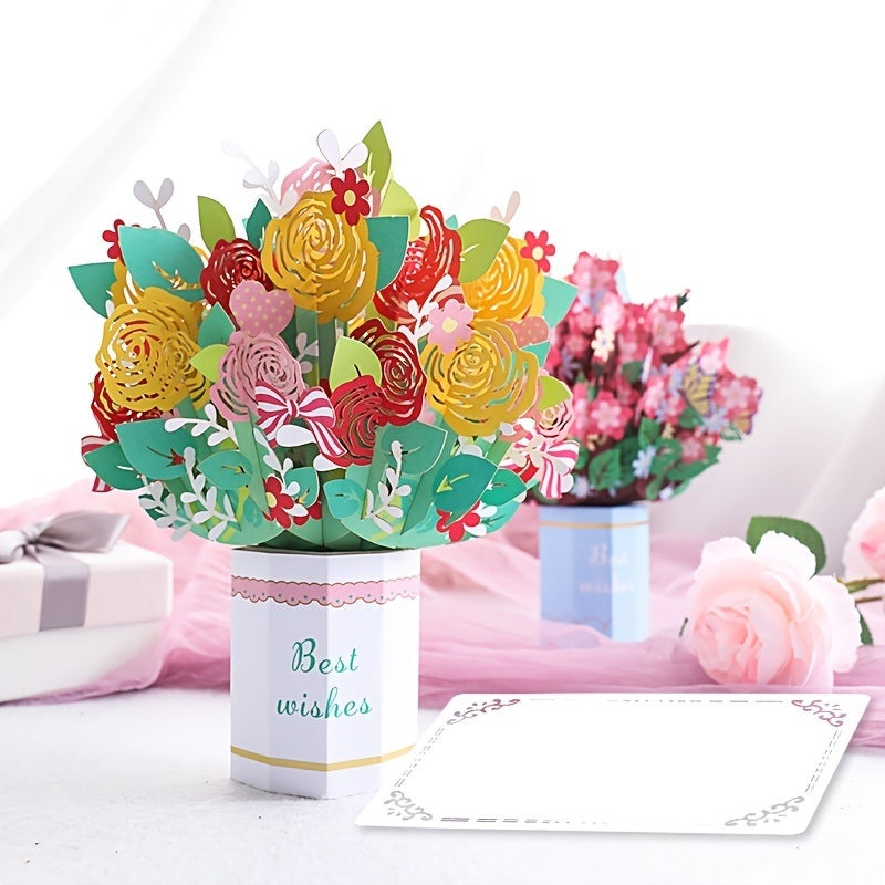 Mother's Day 3D Bouquet Greeting Card
