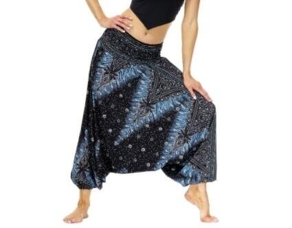 Flowy Boho Harem Pants - One Size Fits Most