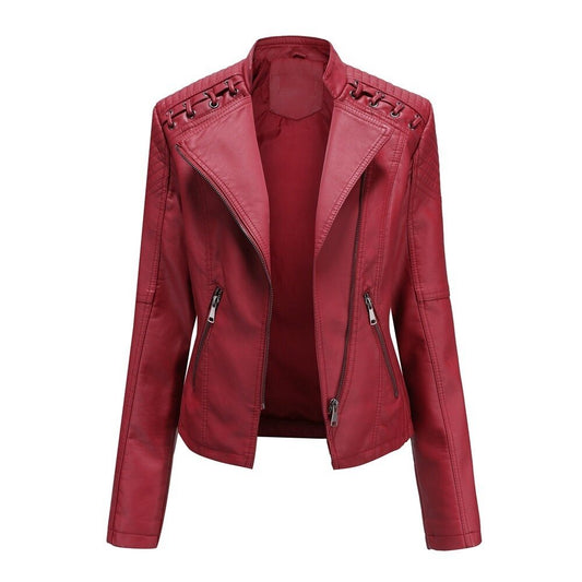 Slim Leather-Look Jacket - 5 colors