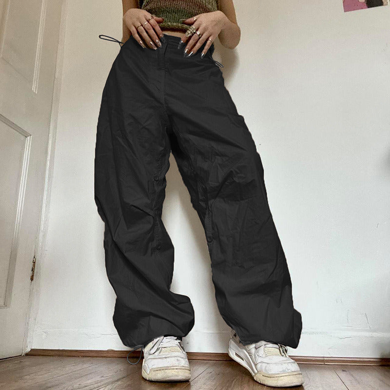Low Waist Casual Joggers Tech Oversized Pants