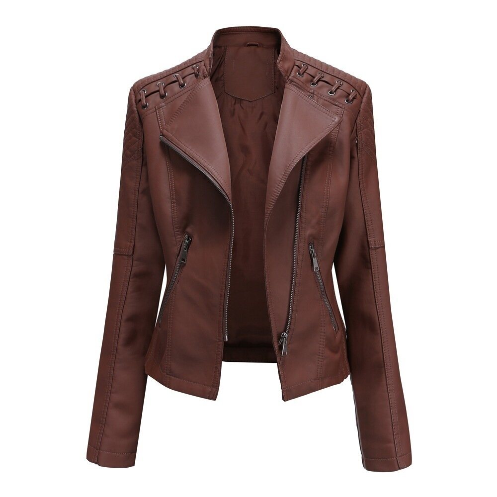 Slim Leather-Look Jacket - 5 colors